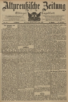 Altpreussische Zeitung, Nr. 109 Sonntag 10 Mai 1903, 55. Jahrgang