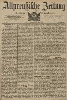 Altpreussische Zeitung, Nr. 113 Freitag 15 Mai 1903, 55. Jahrgang
