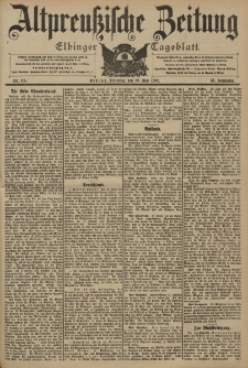 Altpreussische Zeitung, Nr. 115 Sonntag 17 Mai 1903, 55. Jahrgang