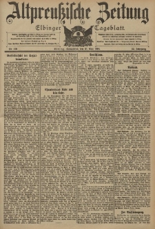 Altpreussische Zeitung, Nr. 119 Sonnabend 23 Mai 1903, 55. Jahrgang