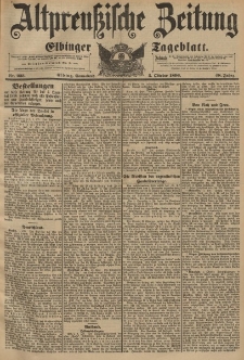 Altpreussische Zeitung, Nr. 233 Sonnabend 3 Oktober 1896, 48. Jahrgang