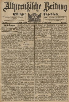 Altpreussische Zeitung, Nr. 235 Dienstag 6 Oktober 1896, 48. Jahrgang