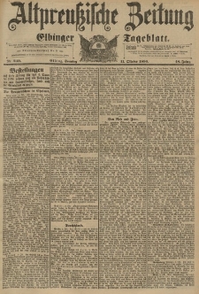 Altpreussische Zeitung, Nr. 240 Sonntag 11 Oktober 1896, 48. Jahrgang