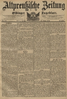 Altpreussische Zeitung, Nr. 241 Dienstag 13 Oktober 1896, 48. Jahrgang