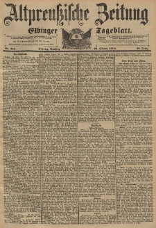 Altpreussische Zeitung, Nr. 247 Dienstag 20 Oktober 1896, 48. Jahrgang