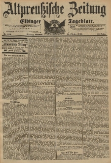 Altpreussische Zeitung, Nr. 248 Mittwoch 21 Oktober 1896, 48. Jahrgang