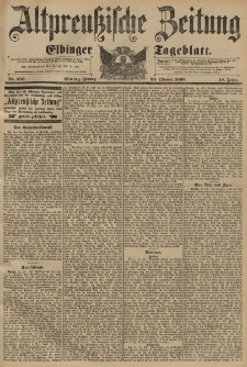 Altpreussische Zeitung, Nr. 250 Freitag 23 Oktober 1896, 48. Jahrgang