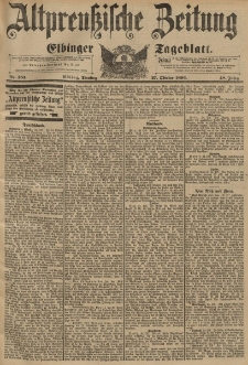 Altpreussische Zeitung, Nr. 253 Dienstag 27 Oktober 1896, 48. Jahrgang
