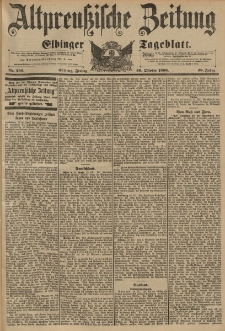 Altpreussische Zeitung, Nr. 256 Freitag 30 Oktober 1896, 48. Jahrgang