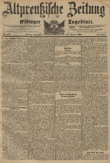 Altpreussische Zeitung, Nr. 257 Sonnabend 31 Oktober 1896, 48. Jahrgang