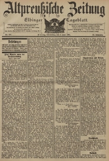 Altpreussische Zeitung, Nr. 128 Donnerstag 4 Juni 1903, 55. Jahrgang