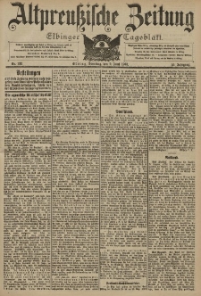 Altpreussische Zeitung, Nr. 132 Dienstag 9 Juni 1903, 55. Jahrgang