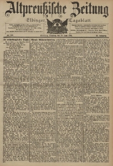 Altpreussische Zeitung, Nr. 138 Dienstag 16 Juni 1903, 55. Jahrgang