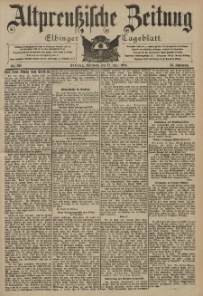 Altpreussische Zeitung, Nr. 139 Mittwoch 17 Juni 1903, 55. Jahrgang