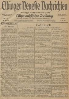 Elbinger Neueste Nachrichten, Nr. 179 Freitag 3 Juli 1914 66. Jahrgang