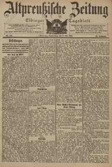 Altpreussische Zeitung, Nr. 152 Donnerstag 2 Juli 1903, 55. Jahrgang