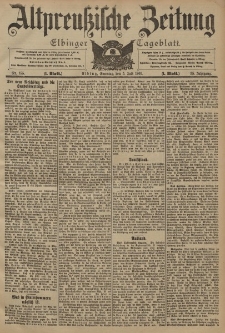 Altpreussische Zeitung, Nr. 155 Sonntag 5 Juli 1903, 55. Jahrgang