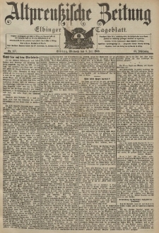 Altpreussische Zeitung, Nr. 157 Mittwoch 8 Juli 1903, 55. Jahrgang