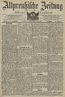 Altpreussische Zeitung, Nr. 161 Sonntag 12 Juli 1903, 55. Jahrgang