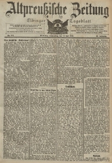 Altpreussische Zeitung, Nr. 164 Donnerstag 16 Juli 1903, 55. Jahrgang