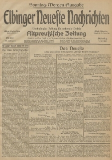 Elbinger Neueste Nachrichten, Nr. 181 Sonntag 5 Juli 1914 66. Jahrgang
