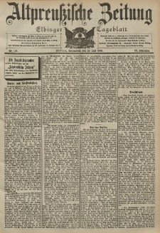Altpreussische Zeitung, Nr. 172 Sonnabend 25 Juli 1903, 55. Jahrgang