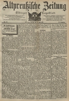 Altpreussische Zeitung, Nr. 177 Freitag 31 Juli 1903, 55. Jahrgang
