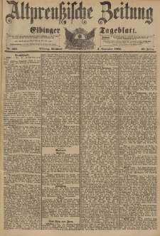 Altpreussische Zeitung, Nr. 260 Mittwoch 4 November 1896, 48. Jahrgang