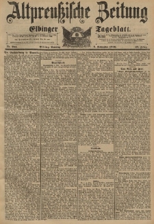 Altpreussische Zeitung, Nr. 264 Sonntag 8 November 1896, 48. Jahrgang