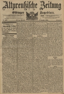 Altpreussische Zeitung, Nr. 283 Mittwoch 2 Dezember 1896, 48. Jahrgang