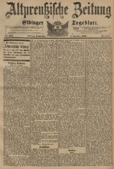 Altpreussische Zeitung, Nr. 284 Donnerstag 3 Dezember 1896, 48. Jahrgang