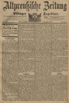 Altpreussische Zeitung, Nr. 285 Freitag 4 Dezember 1896, 48. Jahrgang