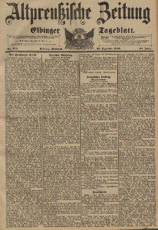 Altpreussische Zeitung, Nr. 295 Mittwoch 16 Dezember 1896, 48. Jahrgang