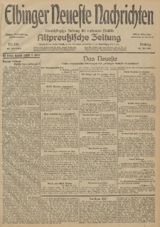 Elbinger Neueste Nachrichten, Nr. 186 Freitag 10 Juli 1914 66. Jahrgang