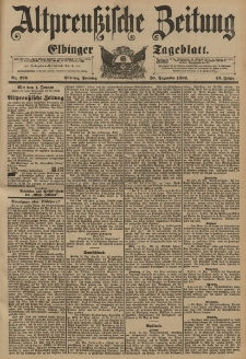 Altpreussische Zeitung, Nr. 299 Sonntag 20 Dezember 1896, 48. Jahrgang