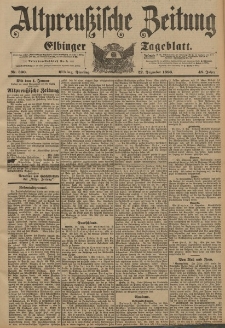 Altpreussische Zeitung, Nr. 300 Dienstag 22 Dezember 1896, 48. Jahrgang