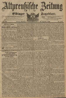 Altpreussische Zeitung, Nr. 301 Mittwoch 23 Dezember 1896, 48. Jahrgang