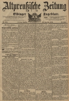 Altpreussische Zeitung, Nr. 304 Dienstag 29 Dezember 1896, 48. Jahrgang