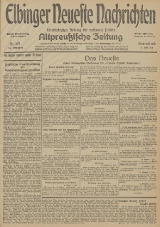 Elbinger Neueste Nachrichten, Nr. 187 Sonnabend 11 Juli 1914 66. Jahrgang