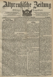 Altpreussische Zeitung, Nr. 190 Sonnabend 15 August 1903, 55. Jahrgang