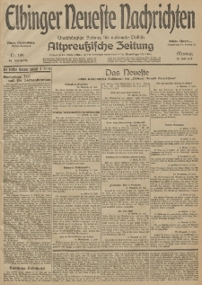 Elbinger Neueste Nachrichten, Nr. 189 Montag 13 Juli 1914 66. Jahrgang