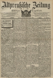 Altpreussische Zeitung, Nr. 197 Sonntag 23 August 1903, 55. Jahrgang
