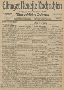 Elbinger Neueste Nachrichten, Nr. 192 Donnerstag 16 Juli 1914 66. Jahrgang