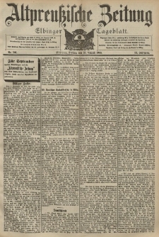 Altpreussische Zeitung, Nr. 201 Freitag 28 August 1903, 55. Jahrgang