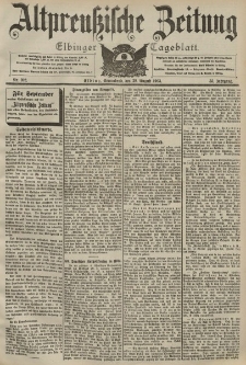 Altpreussische Zeitung, Nr. 202 Sonnabend 29 August 1903, 55. Jahrgang