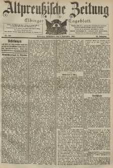 Altpreussische Zeitung, Nr. 208 Dienstag 5 September 1903, 55. Jahrgang
