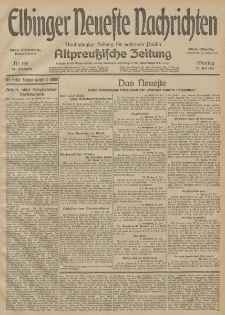Elbinger Neueste Nachrichten, Nr. 196 Montag 20 Juli 1914 66. Jahrgang