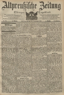 Altpreussische Zeitung, Nr. 209 Sonntag 6 September 1903, 55. Jahrgang