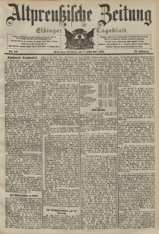 Altpreussische Zeitung, Nr. 210 Dienstag 8 September 1903, 55. Jahrgang