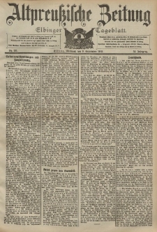 Altpreussische Zeitung, Nr. 211 Mittwoch 9 September 1903, 55. Jahrgang